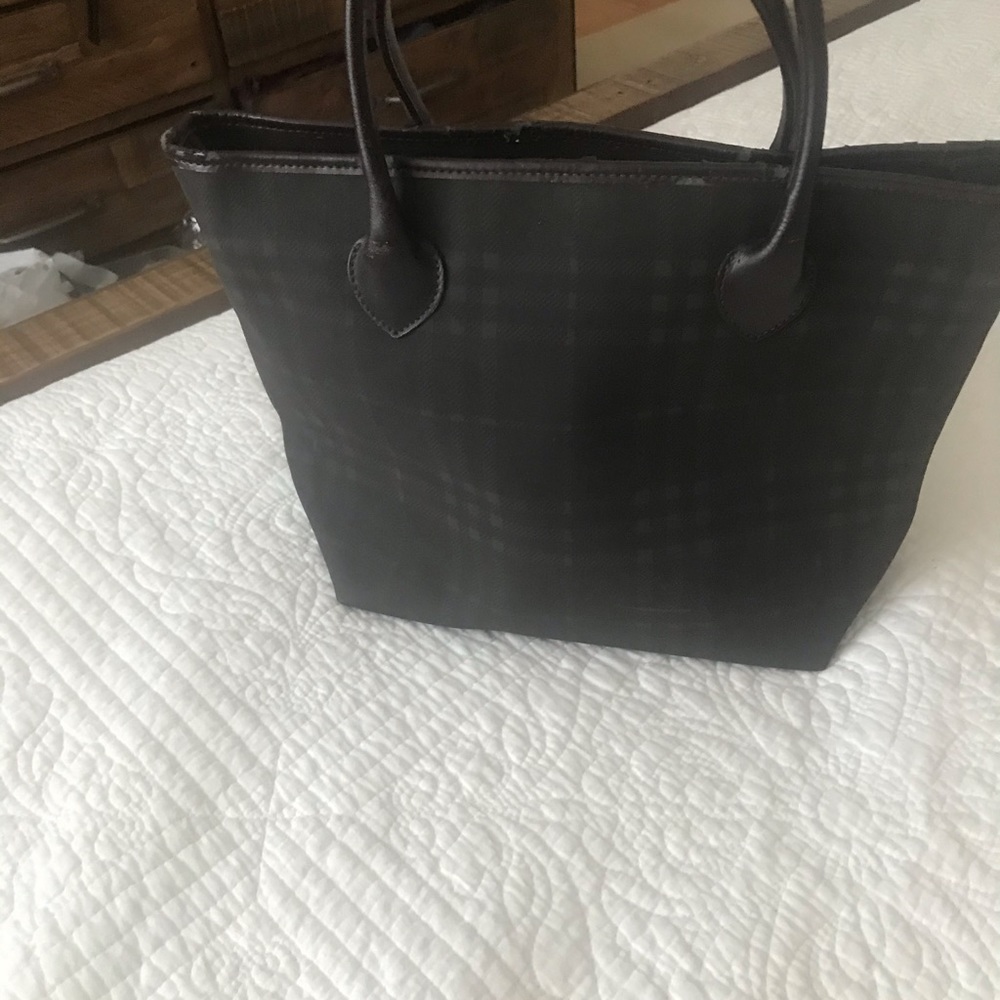 Burberry checkered Dark brown tote - Picture 6 of 10